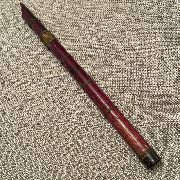 Vintage Bamboo Musical Flute Handmade - Picture 3 of 9